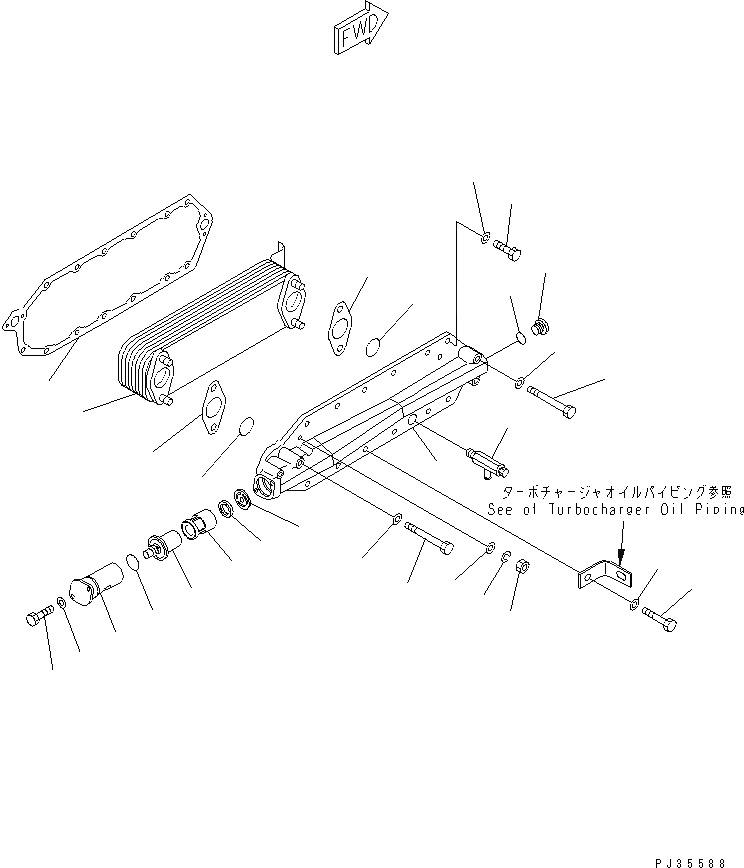 Схема запчастей Komatsu S6D125-1QQ - СИСТЕМА СМАЗКИ МАСЛООХЛАДИТЕЛЬ СИСТЕМА СМАЗКИ МАСЛ. СИСТЕМА