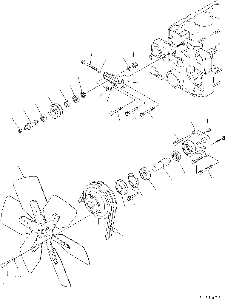 Схема запчастей Komatsu S6D140-1M - - -