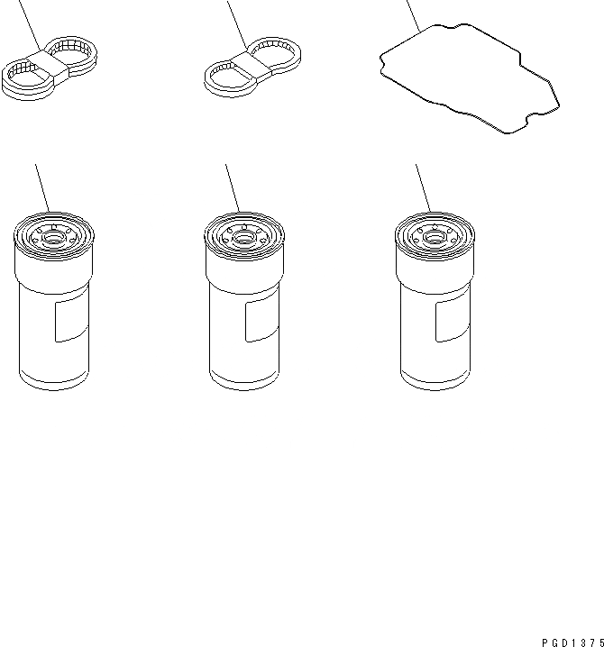 Схема запчастей Komatsu S6D140E-2A-6 - ЗАП. ЧАСТИ (С ДОПОЛН. ТОПЛИВН. ФИЛЬТР.)(№7-77) ДВИГАТЕЛЬ