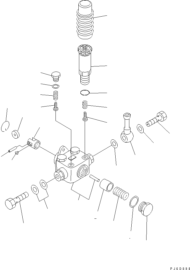 Схема запчастей Komatsu S6D140E-2B-6 - ТОПЛ. НАСОС (ПОДКАЧИВАЮЩ. НАСОС) (ДЛЯ ОГРАНИЧЕНИЯ ПО ВЫБРОСУ ЕВРОП.) (ВНУТР. ЧАСТИ)(№9797-) ДВИГАТЕЛЬ