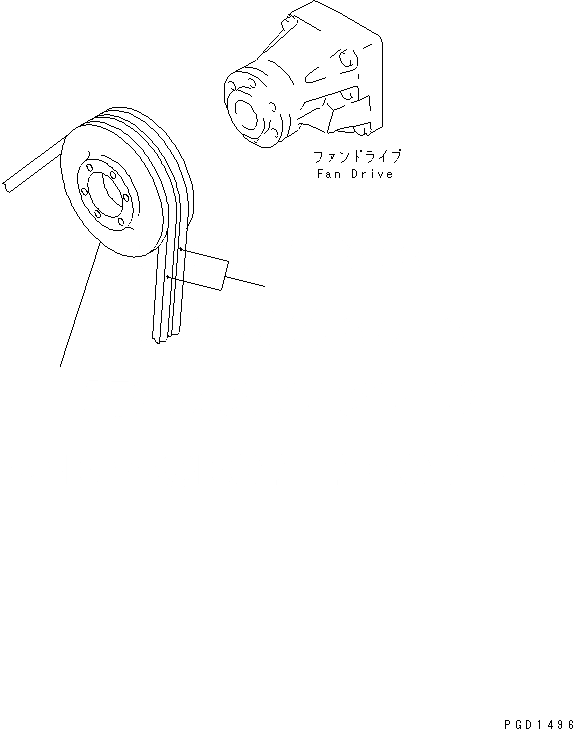 Схема запчастей Komatsu S6D140E-2B-6 - ШКИВ ВЕНТИЛЯТОРА (С ЗАКАЛЕННЫМ ШКИВОМ)(№-) ДВИГАТЕЛЬ