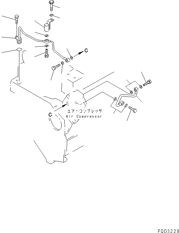 Схема запчастей Komatsu S6D140E-2C-6 - АНТИКОРРОЗ. ЭЛЕМЕНТ И ТРУБЫ (БЕЗ АНТИКОРРОЗ. ЭЛЕМЕНТА)(№-) ДВИГАТЕЛЬ