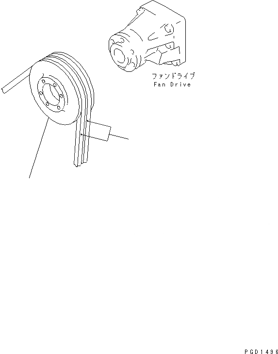 Схема запчастей Komatsu S6D140E-2B-6 - ШКИВ ВЕНТИЛЯТОРА (С НЕ ЗАКАЛЕНН. ШКИВ)(№-) ДВИГАТЕЛЬ