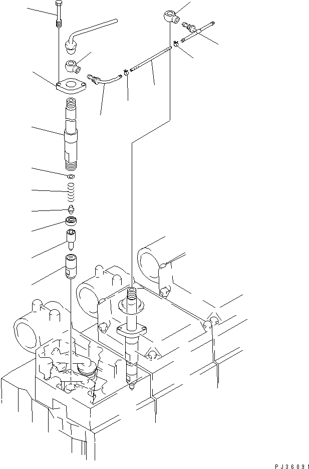 Схема запчастей Komatsu S6D170-1G-R - ТОПЛИВН. ФОРСУНКА И СЛИВНАЯ ТРУБКА ТОПЛИВН. СИСТЕМА