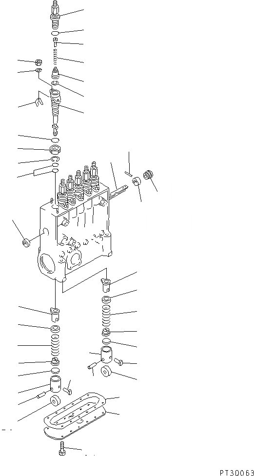 Схема запчастей Komatsu S6D170E-2A-6D - ТОПЛ. НАСОС (НАСОС) (/) (МОРОЗОУСТОЙЧИВ. СПЕЦИФИКАЦИЯ) (ВНУТР. ЧАСТИ)(№78-) ДВИГАТЕЛЬ