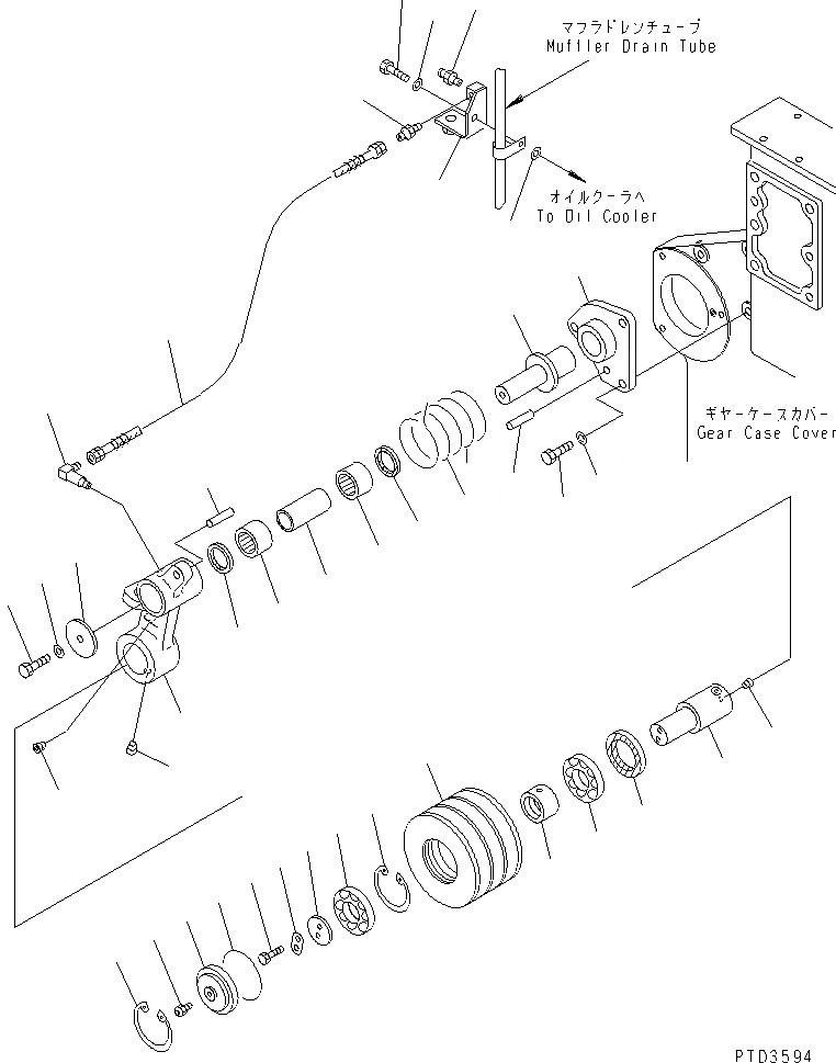 Схема запчастей Komatsu S6D170E-2A-6D - НАТЯЖНОЙ РОЛИК (МОРОЗОУСТОЙЧИВ. СПЕЦИФИКАЦИЯ)(№78-) ДВИГАТЕЛЬ