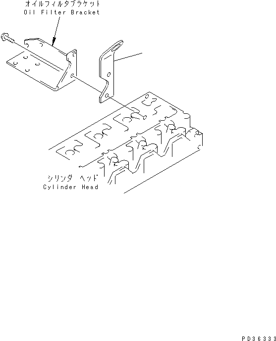Схема запчастей Komatsu S6D95L-1MM - ЗАДН. ПОДВЕСН. КРОНШТЕЙН(№9-) ДВИГАТЕЛЬ