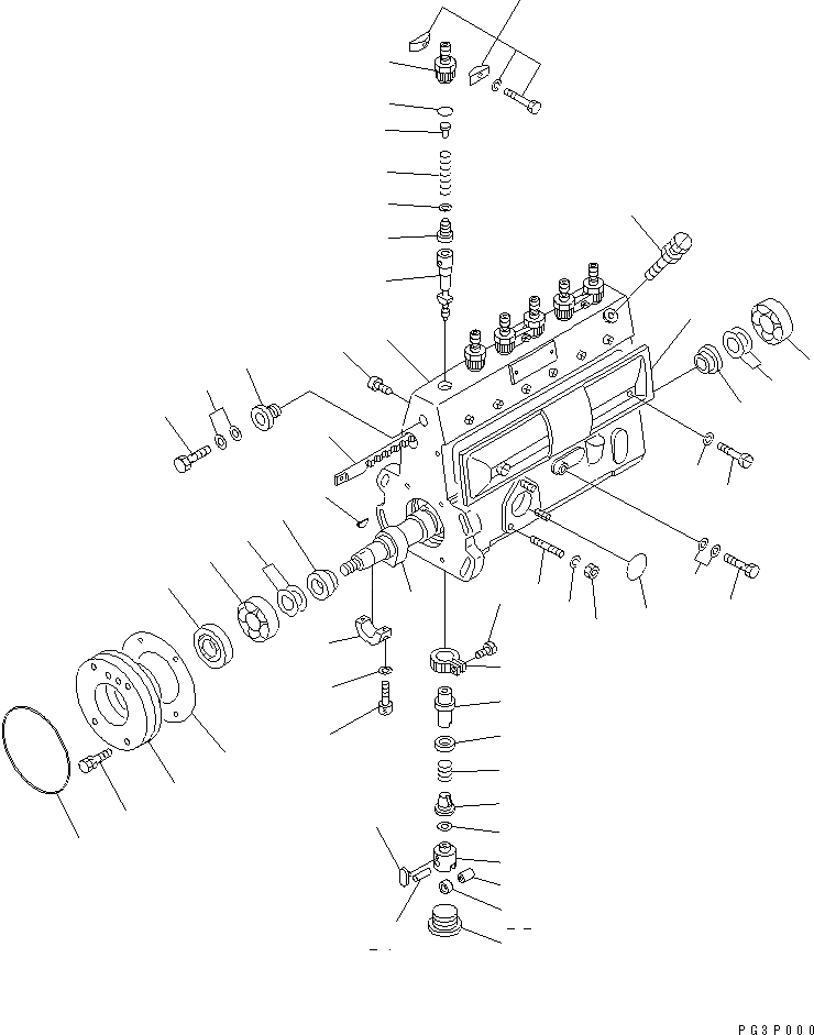 Схема запчастей Komatsu S6D95L-1C - ТОПЛ. НАСОС (НАСОС)(№-8) ТОПЛИВН. СИСТЕМА