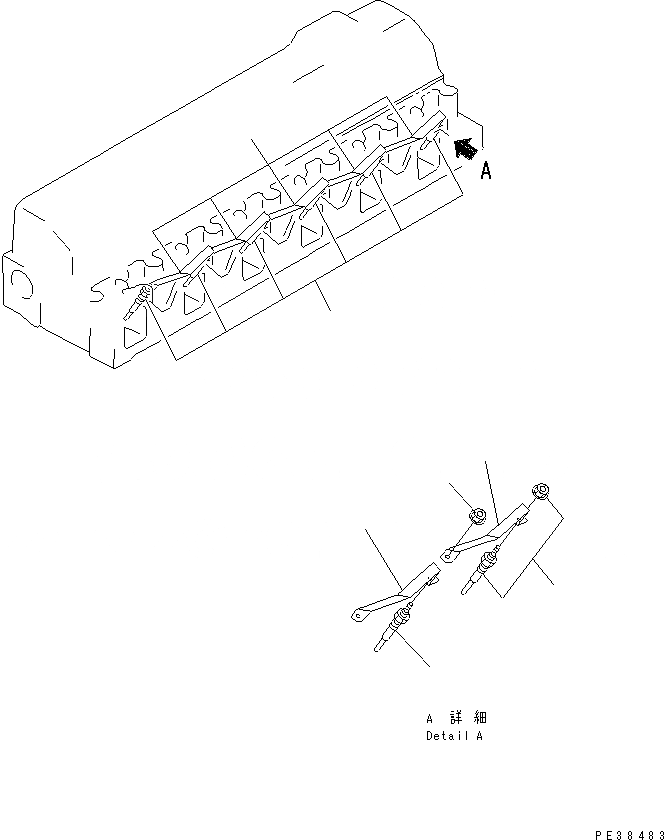 Схема запчастей Komatsu S6D95L-1NN - СВЕЧИ ДВИГАТЕЛЬ