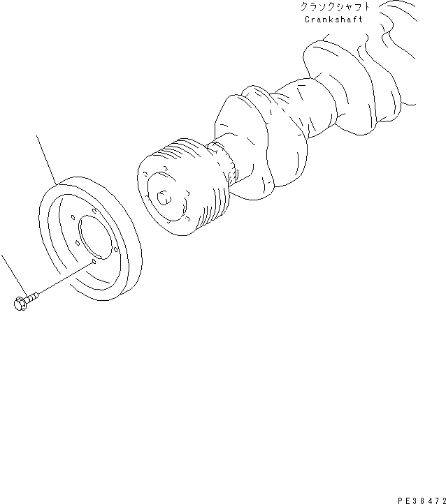 Схема запчастей Komatsu S6D95L-1PP-25 - ДЕМПФЕР ДВИГАТЕЛЬ