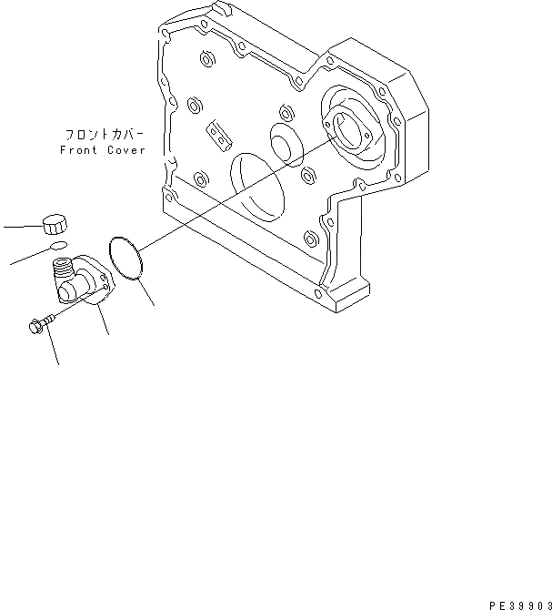 Схема запчастей Komatsu S6D95L-1SS - ПРИВОД ТАХОМЕТРА ДВИГАТЕЛЬ