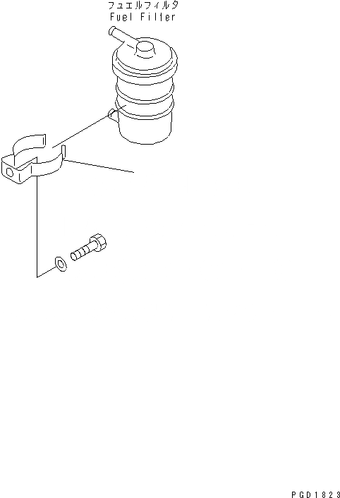 Схема запчастей Komatsu S6D95L-1SS - НАСОС ПОДКАЧКИ ТОПЛИВА (ОПЦИОНН)(№879-) ДВИГАТЕЛЬ