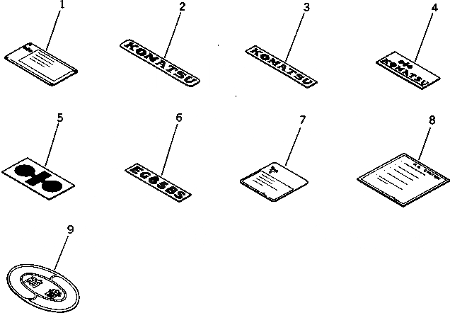 Схема запчастей Komatsu S6D95L-1F - МАРКИРОВКА ИНСТРУМЕНТ¤ МАРКИРОВКА И КОМПЛЕКТ