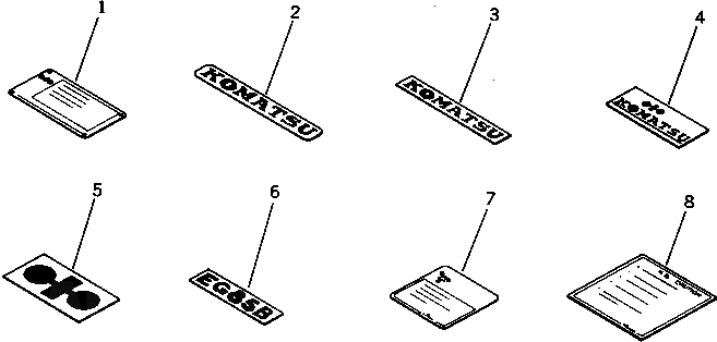 Схема запчастей Komatsu S6D95L-1G-B - МАРКИРОВКА ИНСТРУМЕНТ¤ МАРКИРОВКА И КОМПЛЕКТ