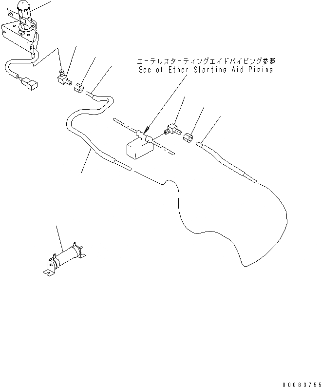 Схема запчастей Komatsu SA12V170E-2A - СИСТЕМА БЫСТРОГО ЗАПУСКА (БЕЗ ПЕРЕКЛЮЧАТЕЛЬ) (ШАССИ КРЕПЛЕНИЕ) ДВИГАТЕЛЬ