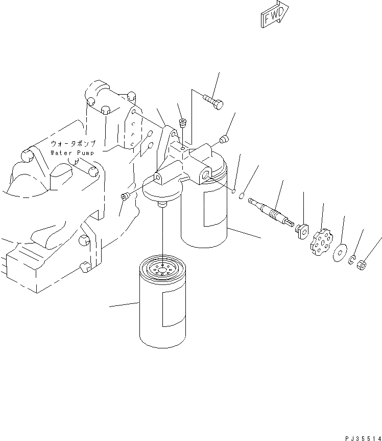 Схема запчастей Komatsu SA12V140-1C - АНТИКОРРОЗ. ЭЛЕМЕНТ ПРЕДОХР-ЛЬ И КРЕПЛЕНИЕ СИСТЕМА ОХЛАЖДЕНИЯ