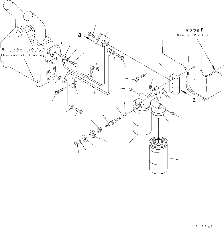 Схема запчастей Komatsu SA12V140-1E-47 - АНТИКОРРОЗ. ЭЛЕМЕНТ(№-) ДВИГАТЕЛЬ