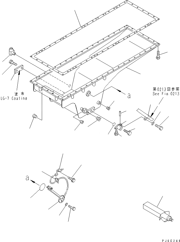 Схема запчастей Komatsu SA12V140-1Q - МАСЛЯНЫЙ ПОДДОН (ЭЛЕКТР. РЕГУЛЯТОР СПЕЦ-Я.)(№-) БЛОК ЦИЛИНДРОВ
