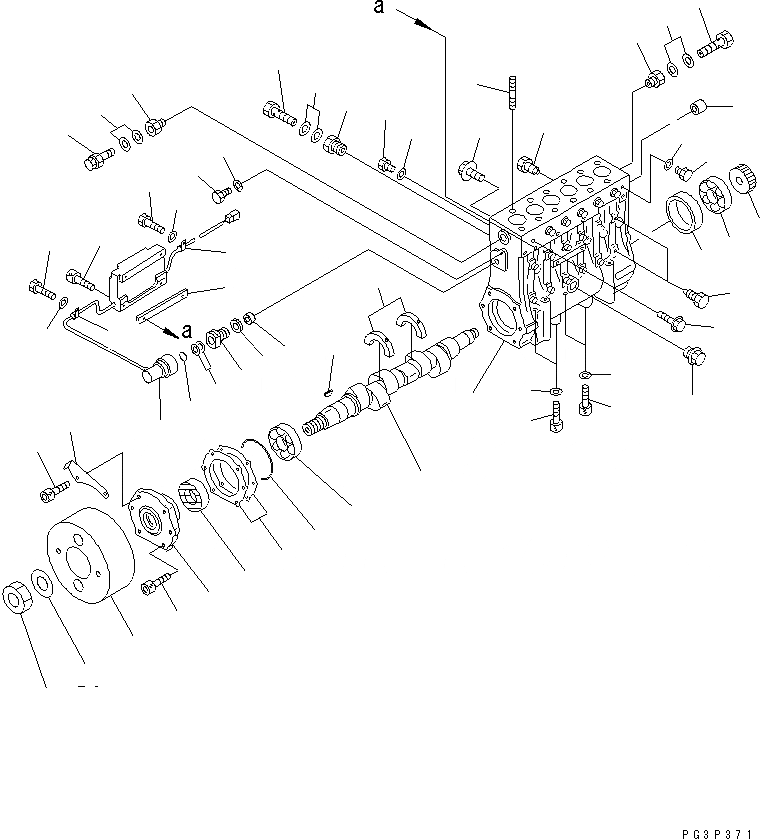 Схема запчастей Komatsu SA12V140-1Q - ТОПЛ. НАСОС (НАСОС ПРАВ.) (/) (ВНУТР. ЧАСТИ)(№99-99) ТОПЛИВН. СИСТЕМА