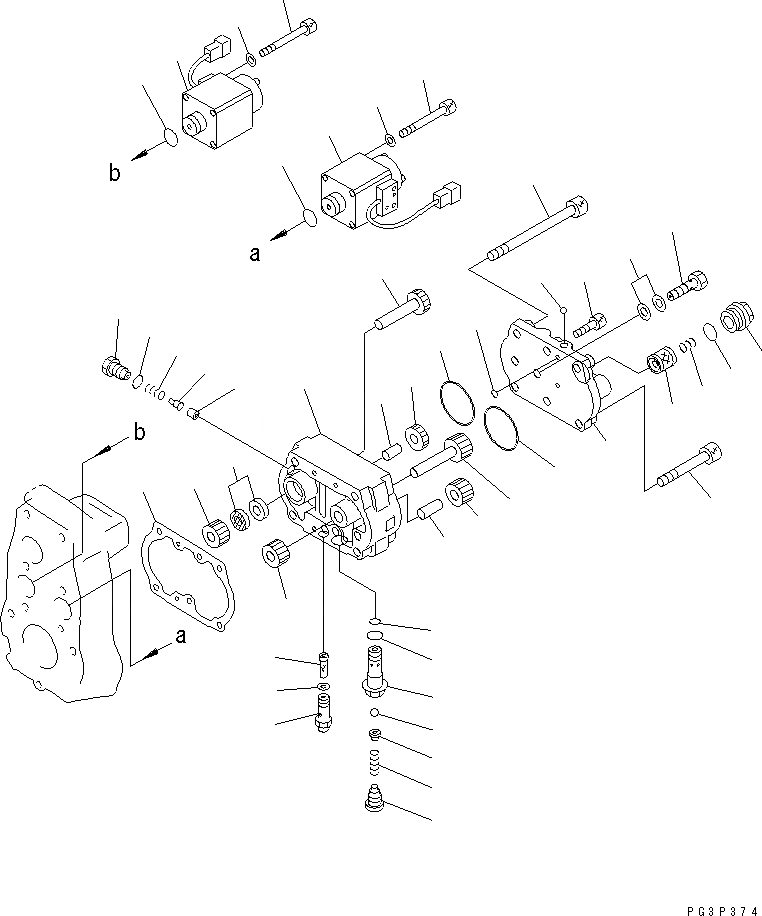 Схема запчастей Komatsu SA12V140-1Q - ТОПЛ. НАСОС (РЕГУЛЯТОР) (/) (ВНУТР. ЧАСТИ)(№99-99) ТОПЛИВН. СИСТЕМА