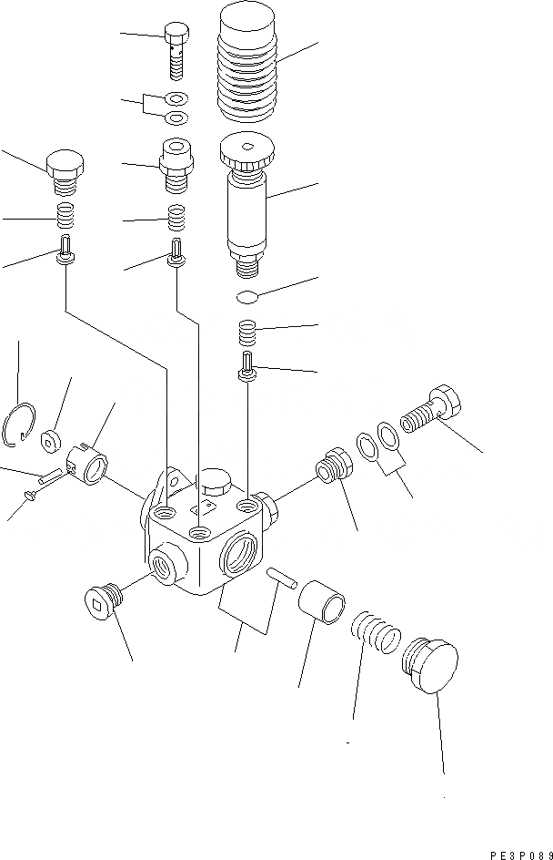 Схема запчастей Komatsu SA12V170-1D - ТОПЛ. НАСОС (ПОДКАЧИВАЮЩ. НАСОС¤ ЛЕВ.) (ВНУТР. ЧАСТИ)(№-9) ДВИГАТЕЛЬ