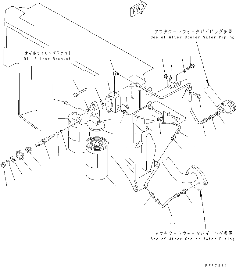 Схема запчастей Komatsu SA12V170-1D - АНТИКОРРОЗ. ЭЛЕМЕНТ(№-8) ДВИГАТЕЛЬ