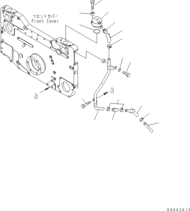 Схема запчастей Komatsu SA12V140-1U-98 - САПУН И ПЕРЕДН. УПЛОТНЕНИЕ (ДЛЯ ЭЛЕКТРИЧ. РЕГУЛЯТОРА) (VHMS СПЕЦ-Я.) (ЛЕВ. ГРУПП.)(№-) ДВИГАТЕЛЬ