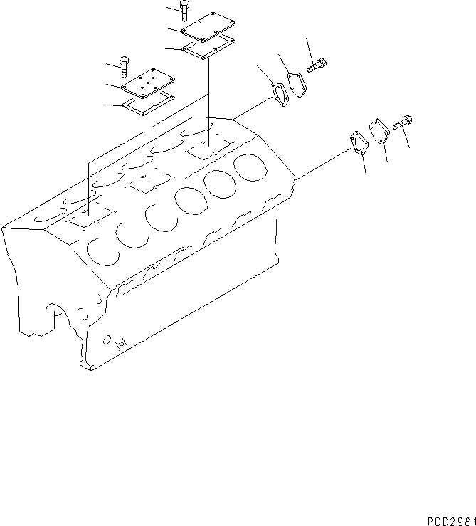 Схема запчастей Komatsu SA12V140-1R - БЛОК ЦИЛИНДРОВ КРЫШКА(ВОДН. ОХЛАЖД. TURBO СПЕЦ-Я.)(№-98) ДВИГАТЕЛЬ