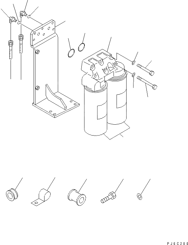 Схема запчастей Komatsu SA12V140-1S-WD - ПРОХОДНОЙ ФИЛЬТР (ШАССИ КРЕПЛЕНИЕ) (ДЛЯ WA8¤9- И WD9-)(№-77) ДВИГАТЕЛЬ