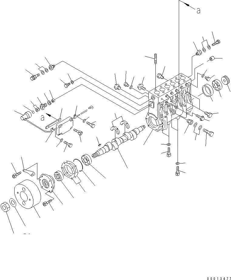 Схема запчастей Komatsu SA12V140-1C-A - ТОПЛ. НАСОС (НАСОС) (ЛЕВ.) (/) (ДЛЯ ЭЛЕКТРИЧ. РЕГУЛЯТОРА) (RELIABILITY UP) (ВНУТР. ЧАСТИ)(№9-9) ДВИГАТЕЛЬ