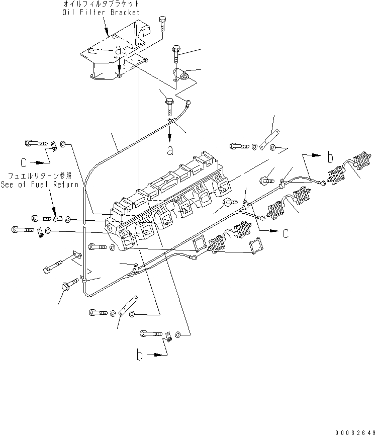 Схема запчастей Komatsu SA12V140-1D-A - ВЫКЛЮЧАТЕЛЬ ПОДОГРЕВАТЕЛЯ (ПРАВ. ГРУПП.)(№7-) ДВИГАТЕЛЬ