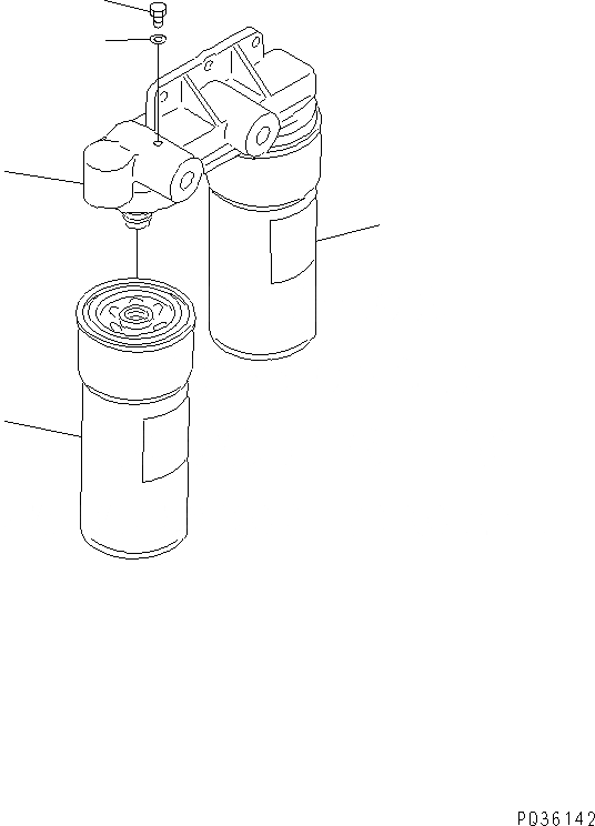 Схема запчастей Komatsu SA12V140-1D-A - ТОПЛИВН. ФИЛЬТР. (ДЛЯ МЕХАНИЧ. РЕГУЛИР.)(№-) ДВИГАТЕЛЬ