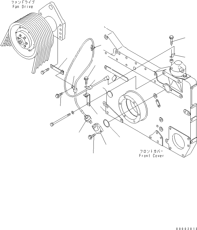 Схема запчастей Komatsu SA12V140-1U-A - ДАТЧИК ПРОРЫВА ГАЗОВ (ДЛЯ ЭЛЕКТРИЧ. РЕГУЛЯТОРА) (VHMS СПЕЦ-Я.) (ПРАВ. ГРУПП.)(№-) ДВИГАТЕЛЬ