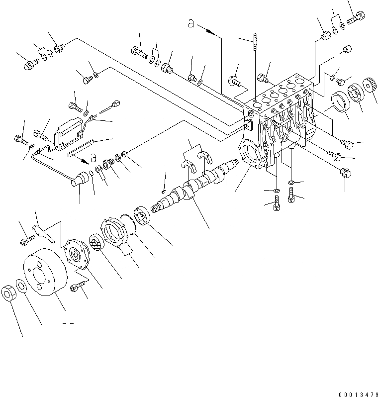 Схема запчастей Komatsu SA12V140-1C-A - ТОПЛ. НАСОС (НАСОС) (ПРАВ.) (/) (ДЛЯ ЭЛЕКТРИЧ. РЕГУЛЯТОРА) (RELIABILITY UP) (ВНУТР. ЧАСТИ)(№9-9) ДВИГАТЕЛЬ