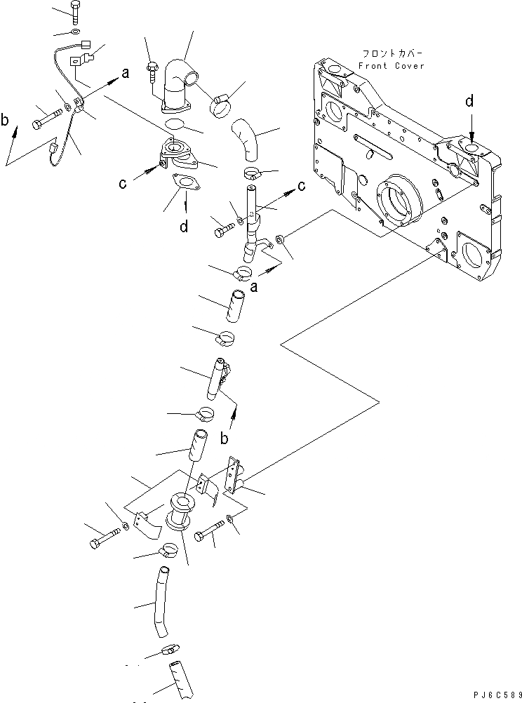 Схема запчастей Komatsu SA12V140-1U-9A - САПУН И ПЕРЕДН. УПЛОТНЕНИЕ (ДЛЯ ЭЛЕКТРИЧ. РЕГУЛЯТОРА) (VHMS СПЕЦ-Я.) (ЛЕВ. ГРУПП.)(№7-) ДВИГАТЕЛЬ