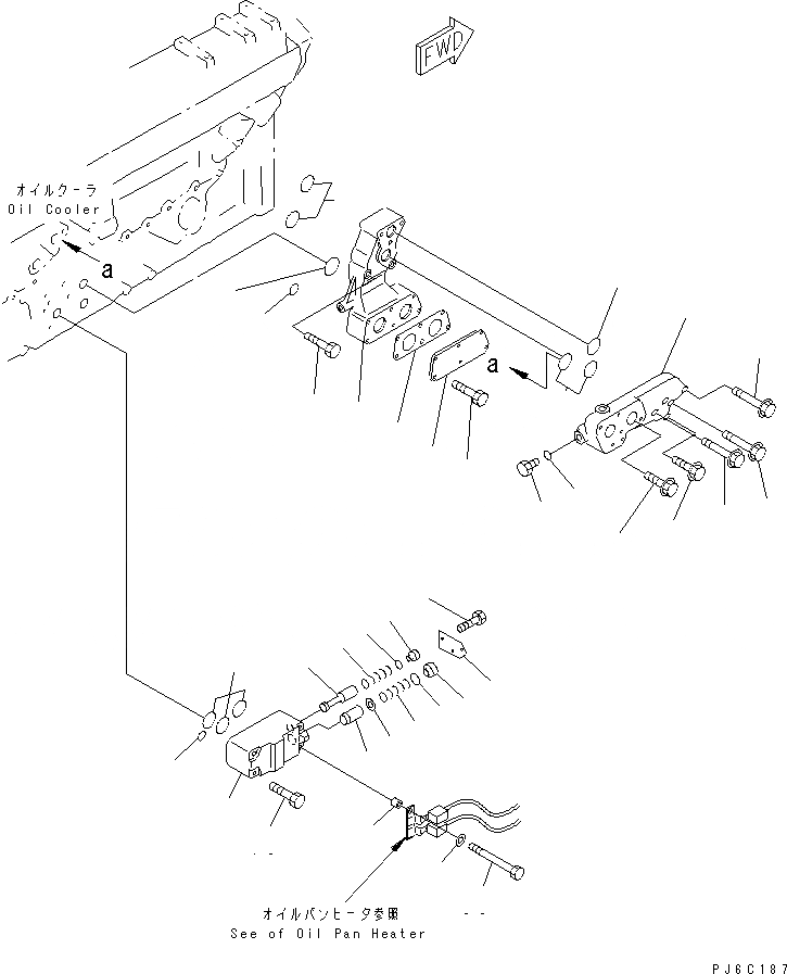 Схема запчастей Komatsu SA12V140-1S-DA - МАСЛ. АДАПТЕР (МОРОЗОУСТОЙЧИВ. СПЕЦИФИКАЦИЯ.)(№78-) ДВИГАТЕЛЬ