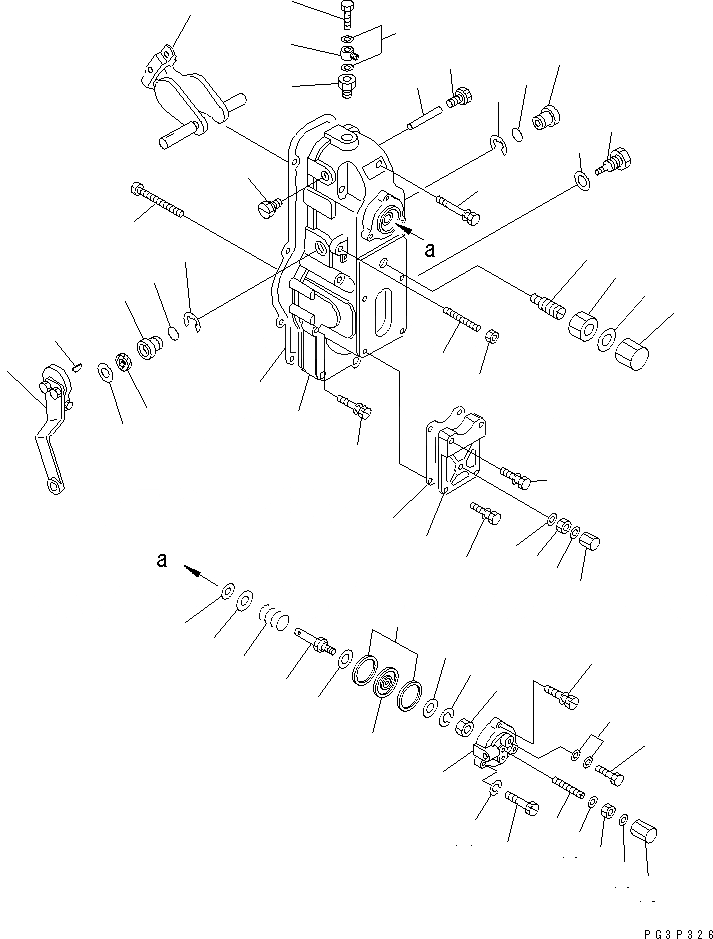 Схема запчастей Komatsu SA12V140-1A-A - ТОПЛ. НАСОС (РЕГУЛЯТОР) (ЛЕВ.) (/) (ВНУТР. ЧАСТИ)(№7-) ДВИГАТЕЛЬ