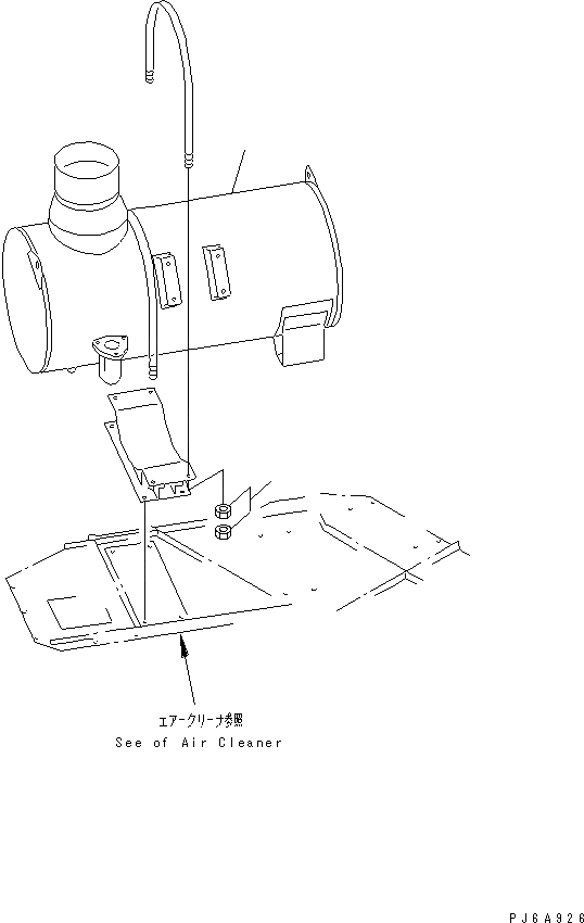Схема запчастей Komatsu SA12V170-1D-A - ГЛУШИТЕЛЬ(№8-) ДВИГАТЕЛЬ