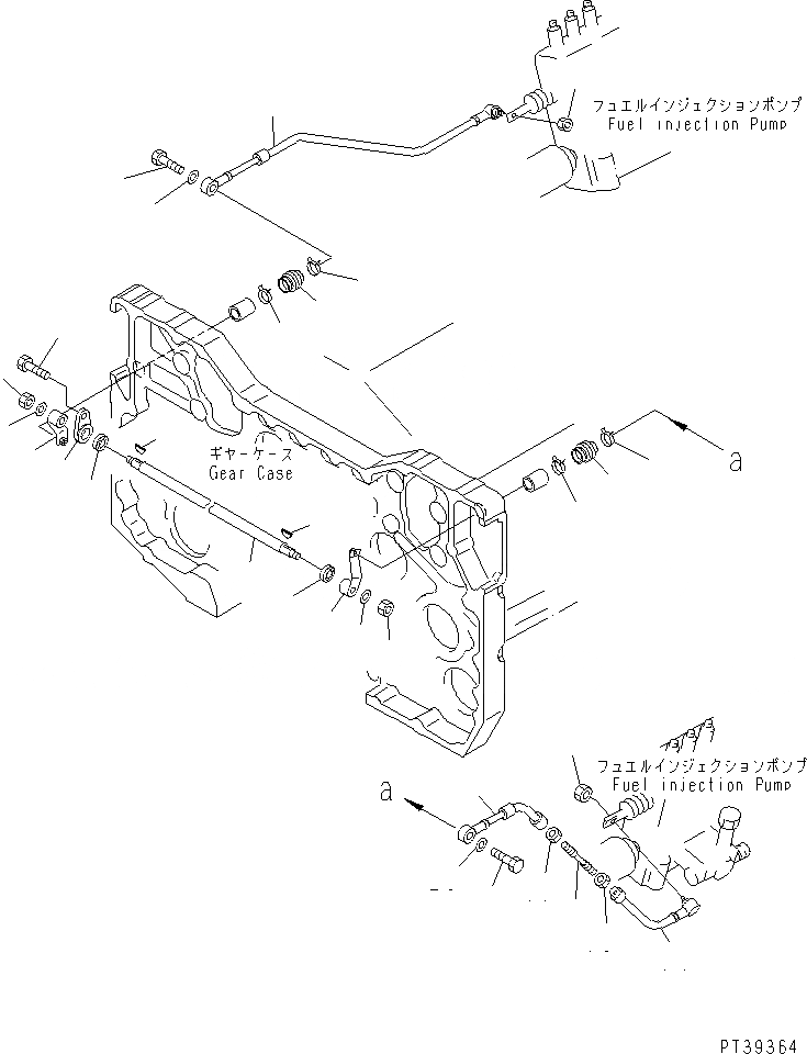 Схема запчастей Komatsu SA12V140-1R-A - ТОПЛ. НАСОС МЕХАНИЗМ(№-) ДВИГАТЕЛЬ