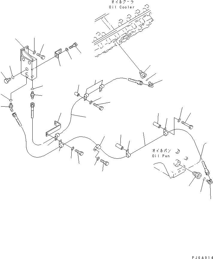 Схема запчастей Komatsu SA12V170-1D-EA - ПРОХОДНОЙ ФИЛЬТР ТРУБЫ(№8-9) ДВИГАТЕЛЬ