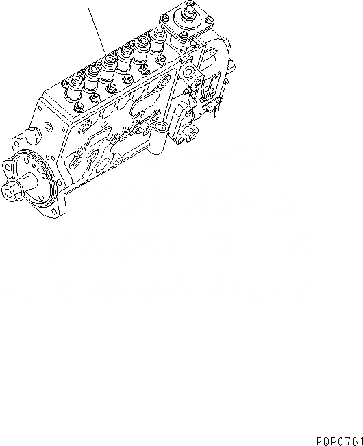 Схема запчастей Komatsu SA6D102E-1AC - ТОПЛ. НАСОС(№88-) ДВИГАТЕЛЬ