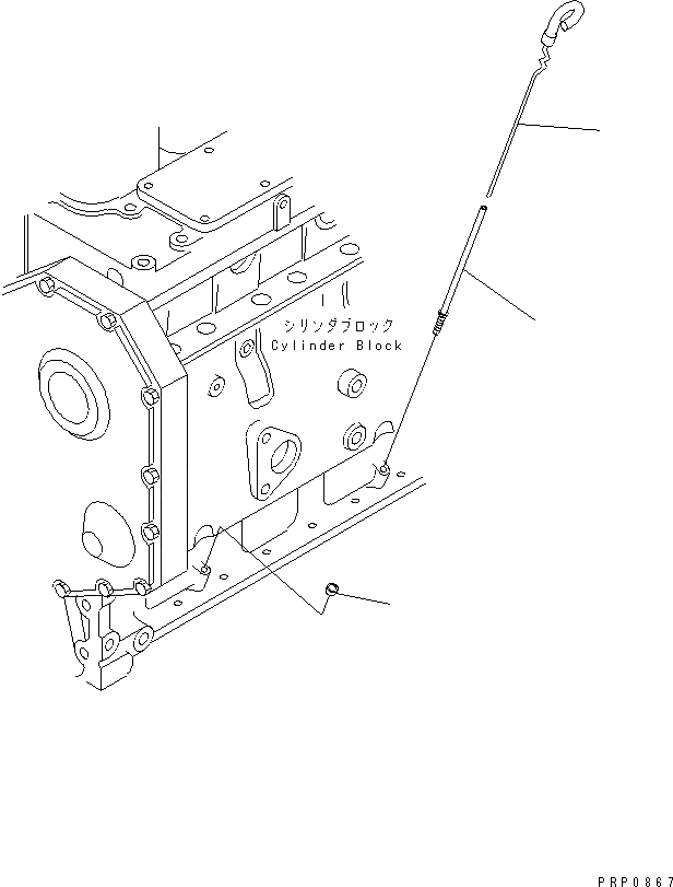 Схема запчастей Komatsu SA6D102E-1-GD - МАСЛ. ЩУП ДВИГАТЕЛЬ