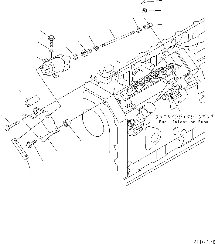 Схема запчастей Komatsu SA6D102E-1G - СОЛЕНОИД ОСТАНОВКИ(№-9) ДВИГАТЕЛЬ
