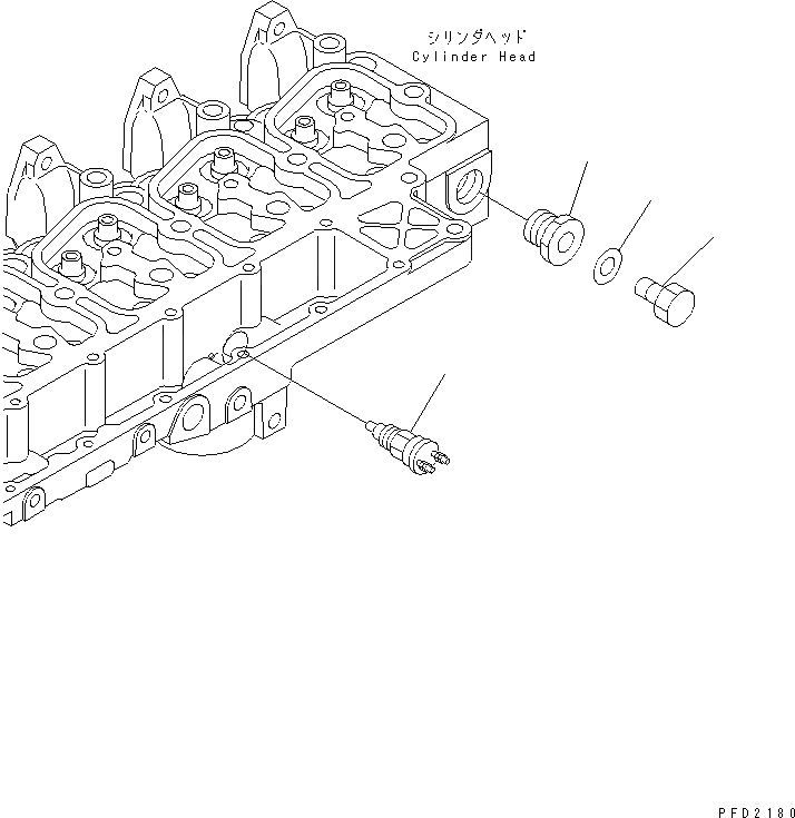 Схема запчастей Komatsu SA6D102E-1G - ТЕРМОСТАТ ДВИГАТЕЛЬ