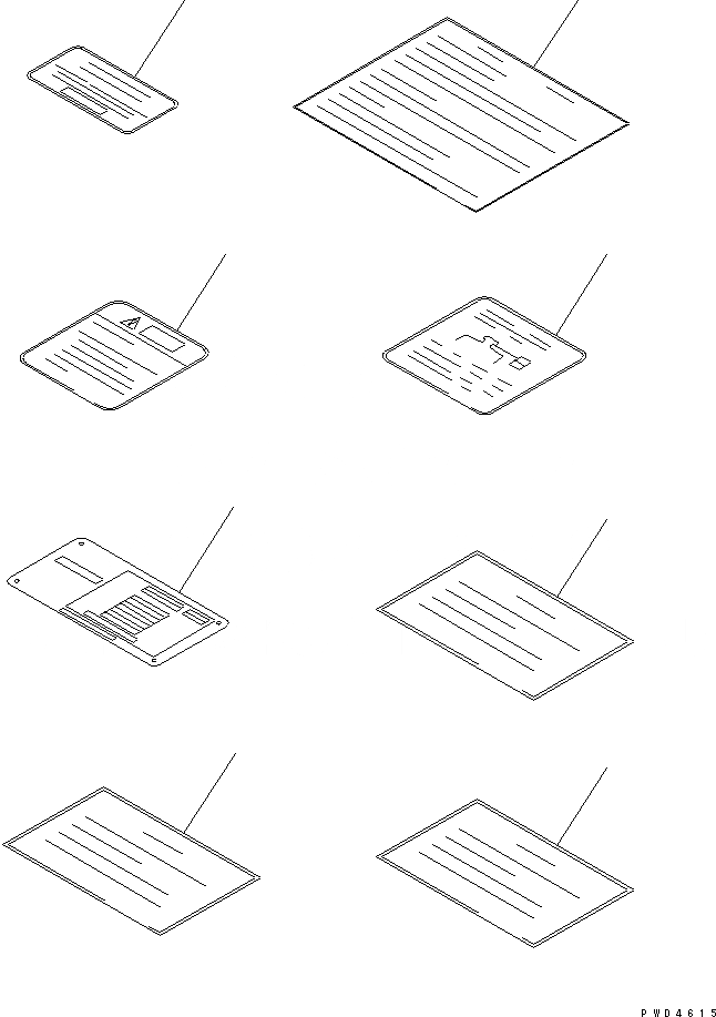 Схема запчастей Komatsu SA6D102E-1G - ПРЕДУПРЕЖДАЮЩ. МАРКИРОВКА (ЯПОН.)(№-88) ДВИГАТЕЛЬ