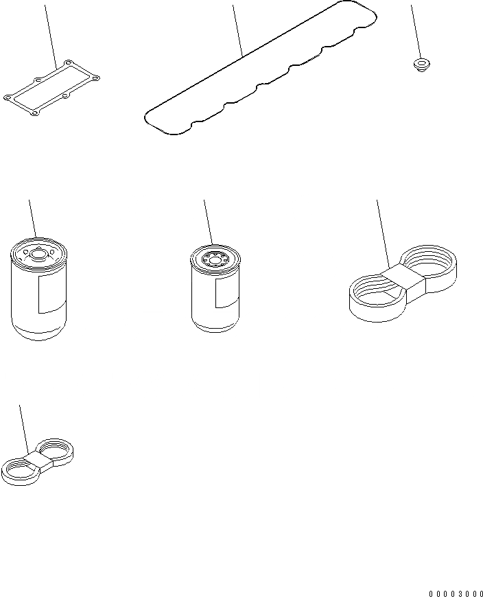 Схема запчастей Komatsu SA6D108-1A-7T - ЗАП. ЧАСТИ (ДЛЯ A ГЕНЕРАТОР) ДВИГАТЕЛЬ