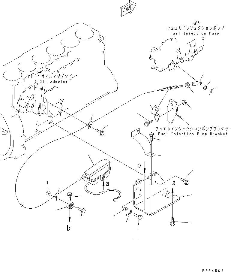 Схема запчастей Komatsu SA6D108-1G-7 - СТОП МОТОР(№7-) ДВИГАТЕЛЬ