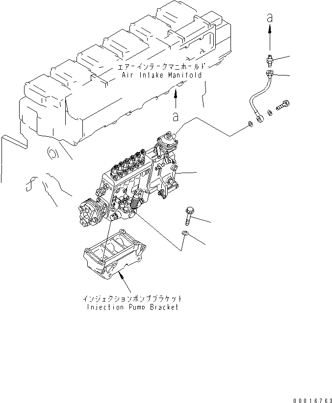 Схема запчастей Komatsu SA6D140-1B-G - КРЕПЛЕНИЕ ТОПЛ. НАСОСА (ОГРАНИЧЕНИЯ ПО ВЫХЛОПУ ЕС)(№898-) ДВИГАТЕЛЬ