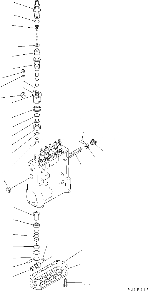 Схема запчастей Komatsu SA6D140E-2B-7 - ТОПЛ. НАСОС (НАСОС) (/) (ДЛЯ REGULATION OFEPA) (ВНУТР. ЧАСТИ)(№887-) ДВИГАТЕЛЬ