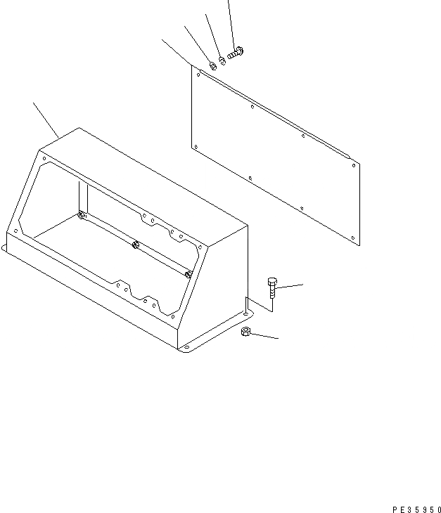 Схема запчастей Komatsu SA6D108-1D - ПАНЕЛЬ ПРИБОРОВ COVER(№-77) ДВИГАТЕЛЬ